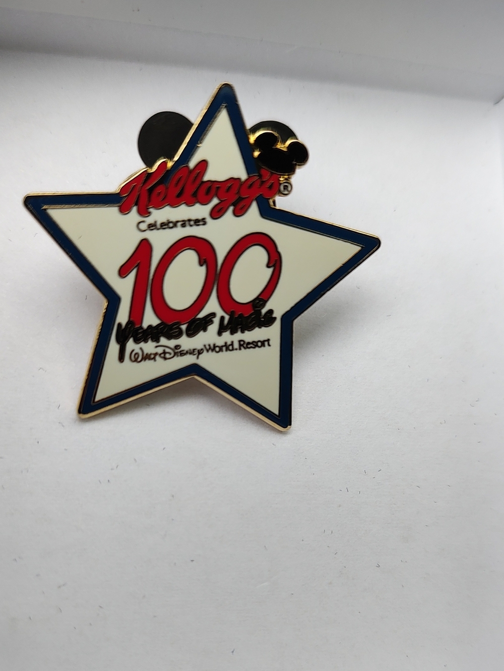 Disney Kellogg's Promotion 100 Years of Magic GWP Mickey Mouse Pin